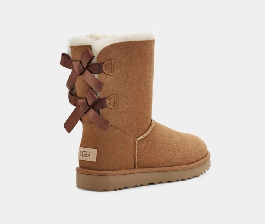 UGG Women's Bailey Bow II Boots in Chestnut | Classic Suede Winter Boots with Bow Detail