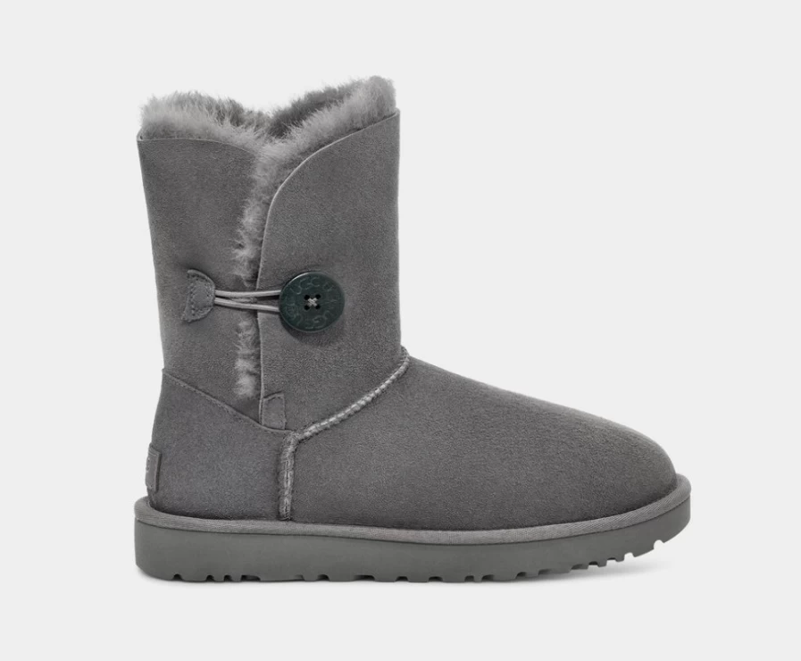 UGG Women's Bailey Button II Boots in Grey | Classic Winter Footwear