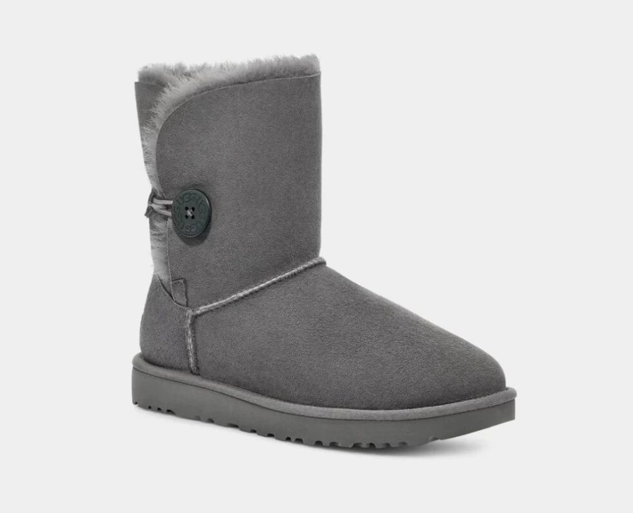 UGG Women's Bailey Button II Boots in Grey | Classic Winter Footwear