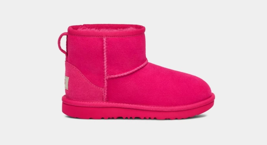 UGG Kids' Classic II Mini Boot in Radish - Warm Winter Ankle Boots for Children
