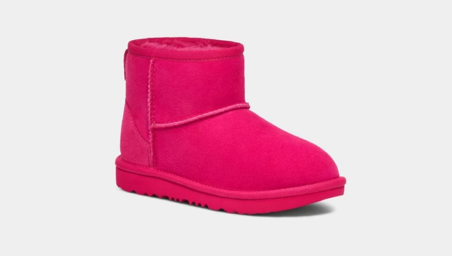UGG Kids' Classic II Mini Boot in Radish - Warm Winter Ankle Boots for Children