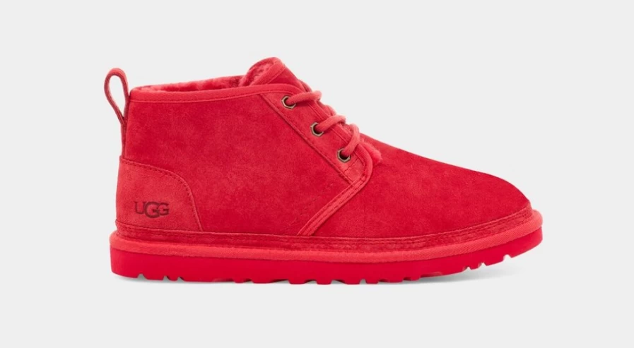 UGG Women's Neumel Boot in Samba Red - Classic Suede Ankle Booties for Comfort & Style