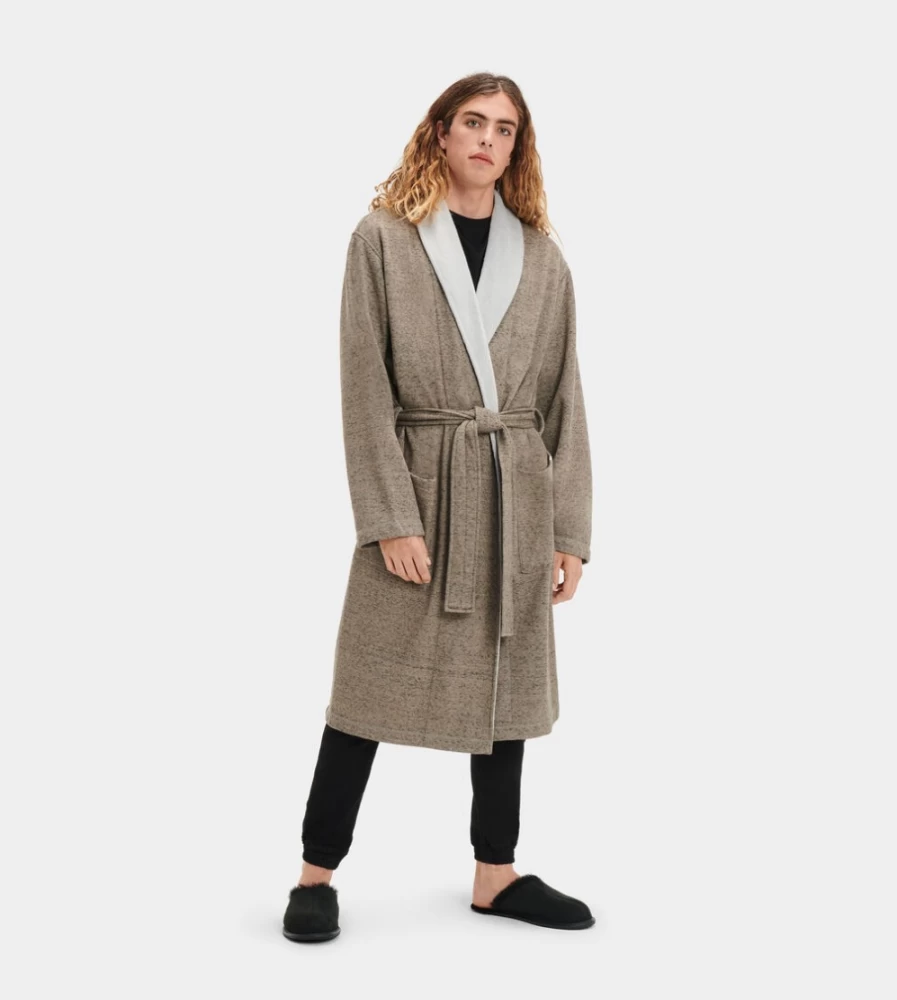 UGG Men's Robinson Robe in Wolf Grey - Premium Comfort & Style