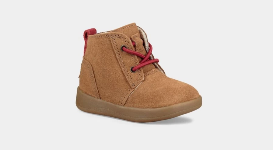 UGG Kristjan Chukka Boots for Infants in Chestnut – Soft & Comfortable Baby Booties