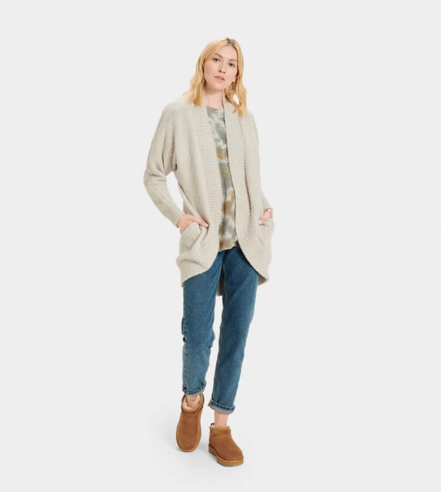 UGG Women's Fremont Cardigan in Driftwood - Cozy Knit Sweater for Women