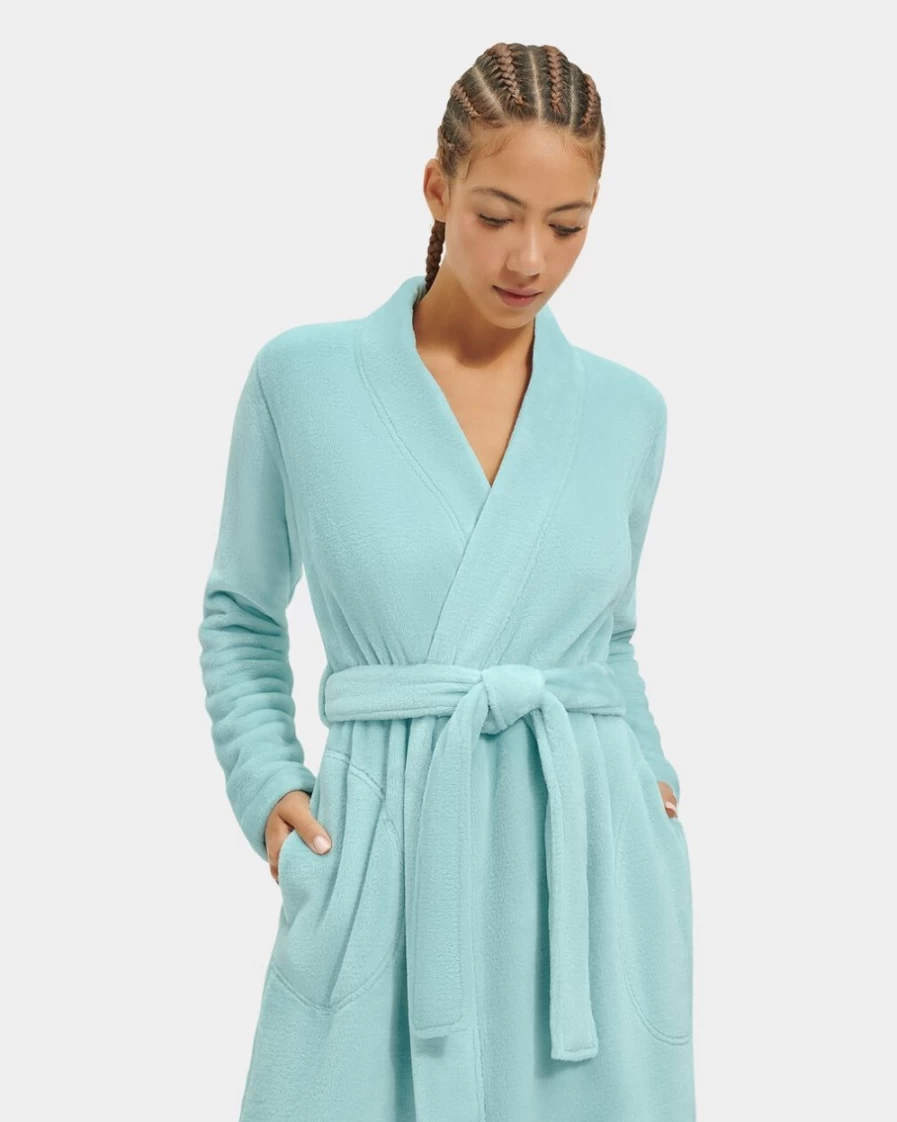 UGG Women's Marlow Robe in Bay Blue - Plush Luxe Loungewear