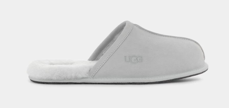 UGG Men's Scuff Slippers in Glacier Grey - Comfortable Indoor/Outdoor Slides