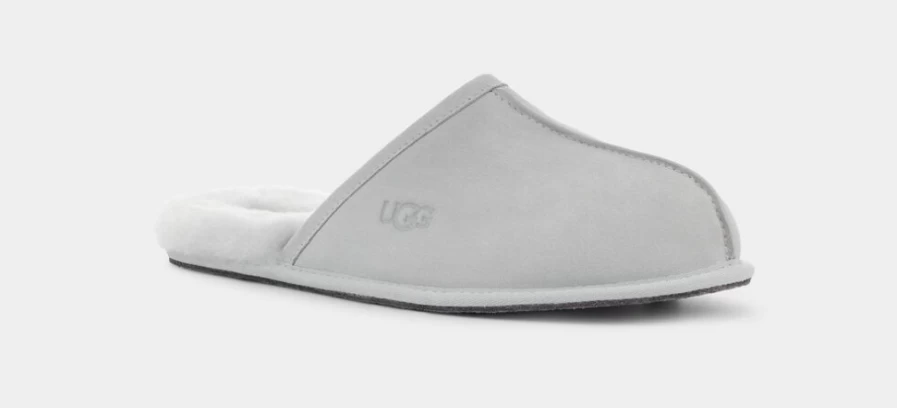 UGG Men's Scuff Slippers in Glacier Grey - Comfortable Indoor/Outdoor Slides