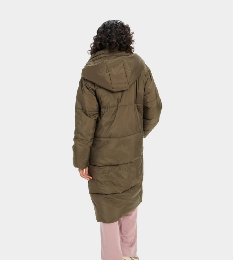 UGG Women's Catherina Puffer Jacket in Eucalyptus Spray | Lightweight Warm Winter Coat