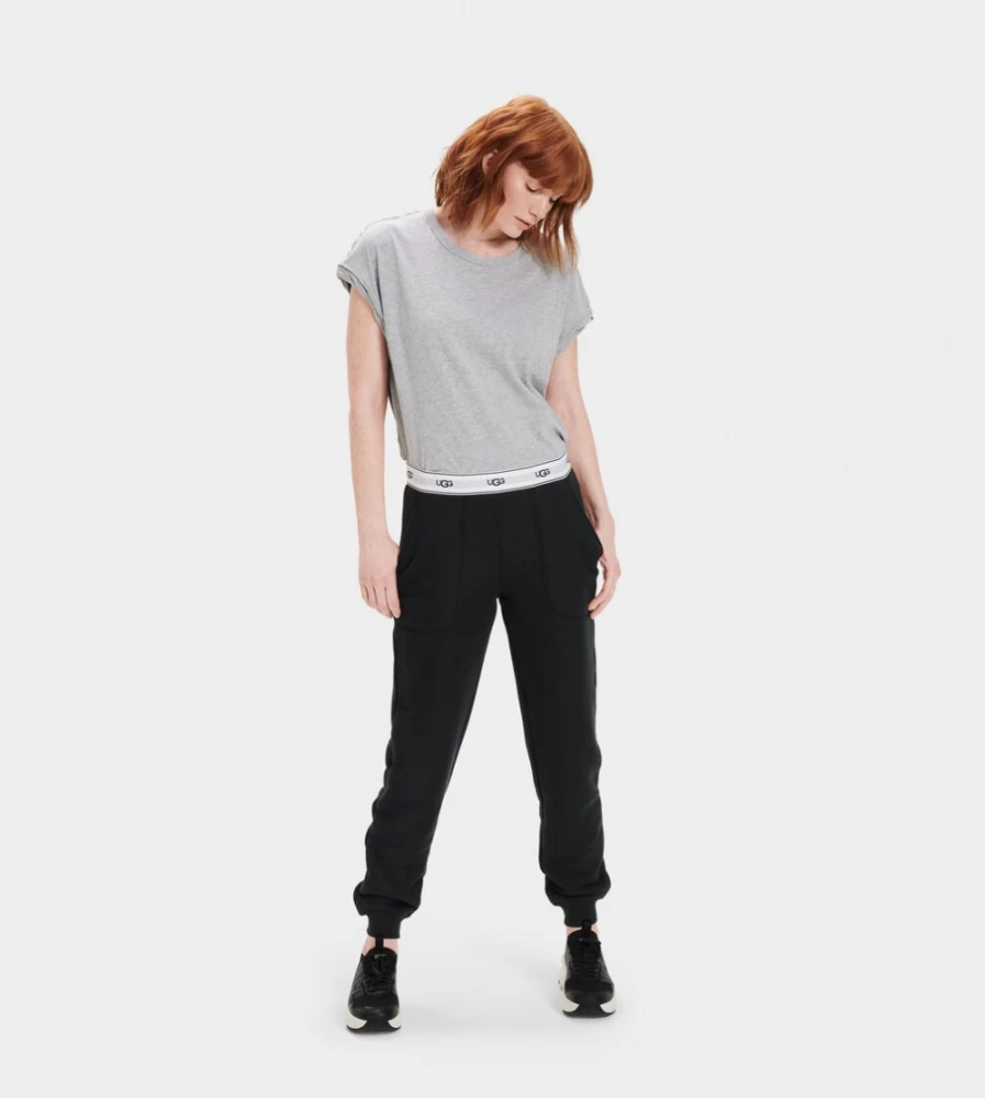 UGG Women's Black Cathy Joggers - Comfortable Lounge Pants for Casual Wear