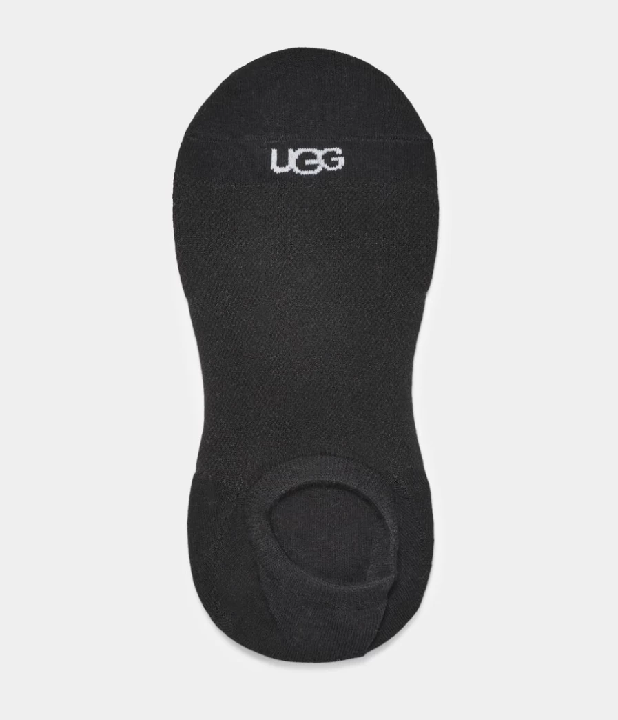 UGG Women's Stela No Show Socks 3-Pack - White, Grey, Black