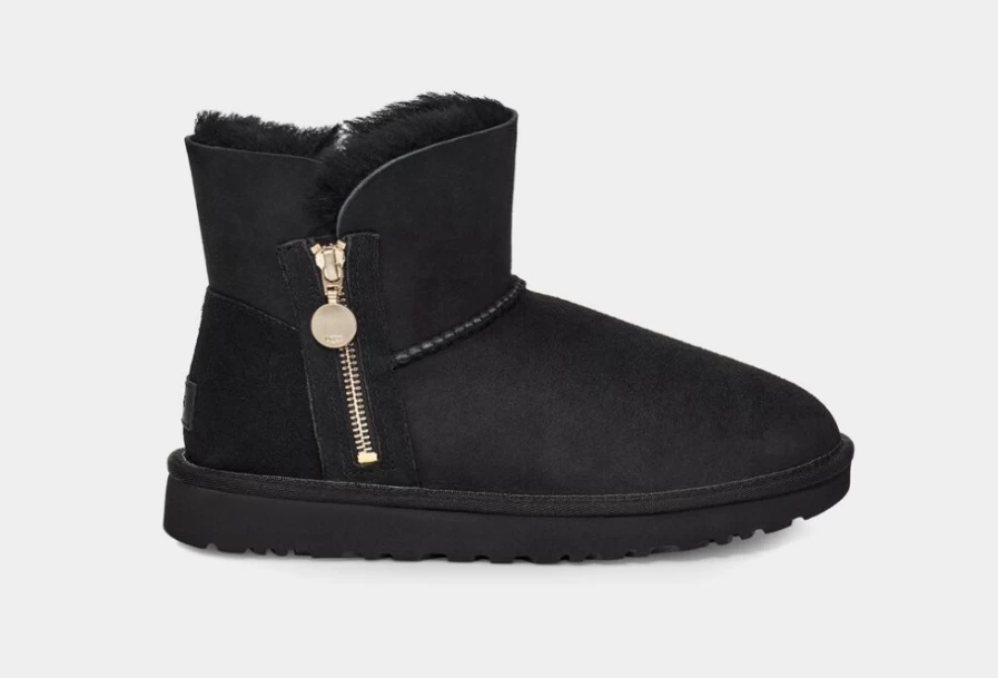 UGG Bailey Zip Mini Boots for Women in Black