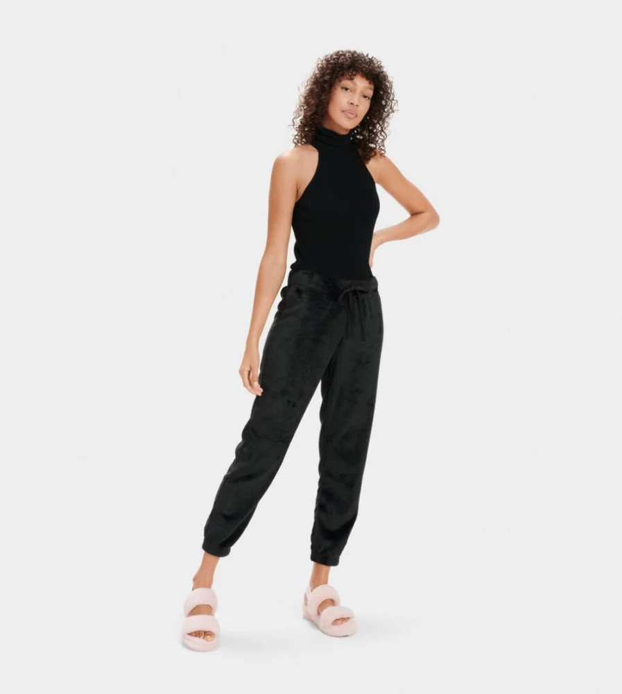 UGG Women's Black Betsey Fleece Bottoms - Cozy Winter Pants