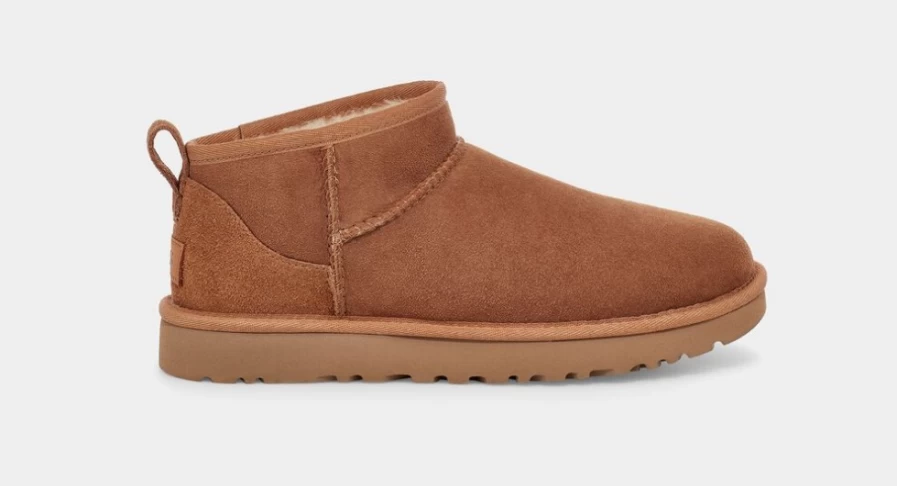 UGG Women's Classic Ultra Mini Boots in Chestnut - Timeless Comfort & Style