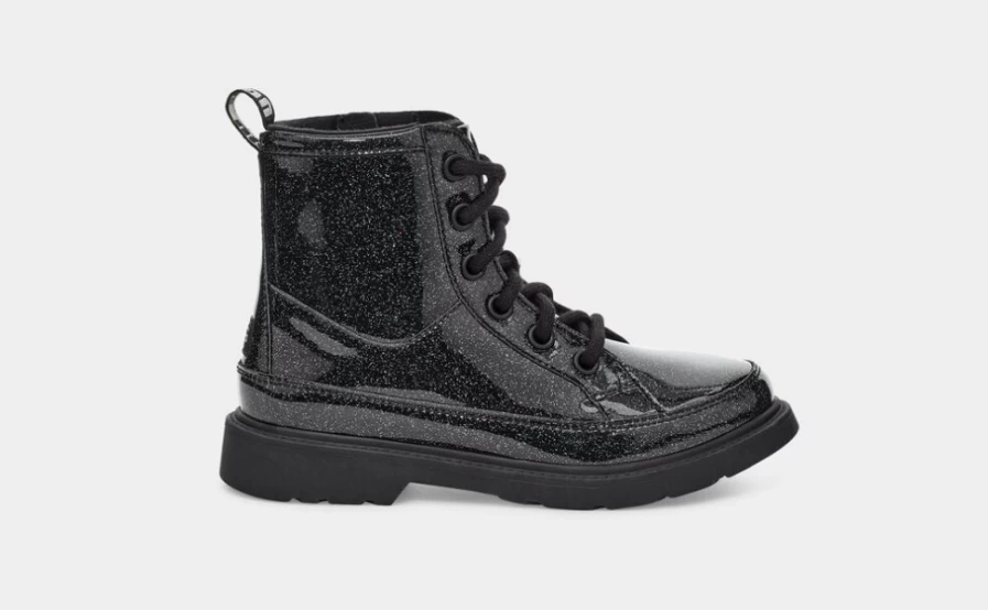 UGG Kids Robley Glitter Boots in Black - Sparkly Winter Footwear for Children