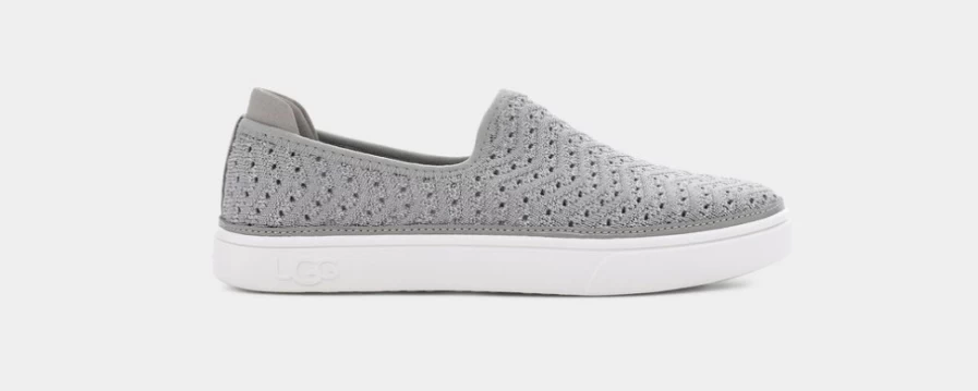 UGG Caplan Slip-On Toddlers & Big Kids Seal Metallic Knit Shoes