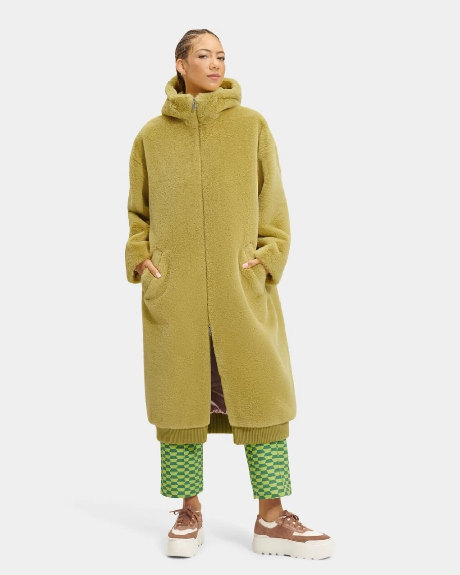 UGG Women's Relish Koko Oversized Faux Fur Coat - Plush Winter Jacket