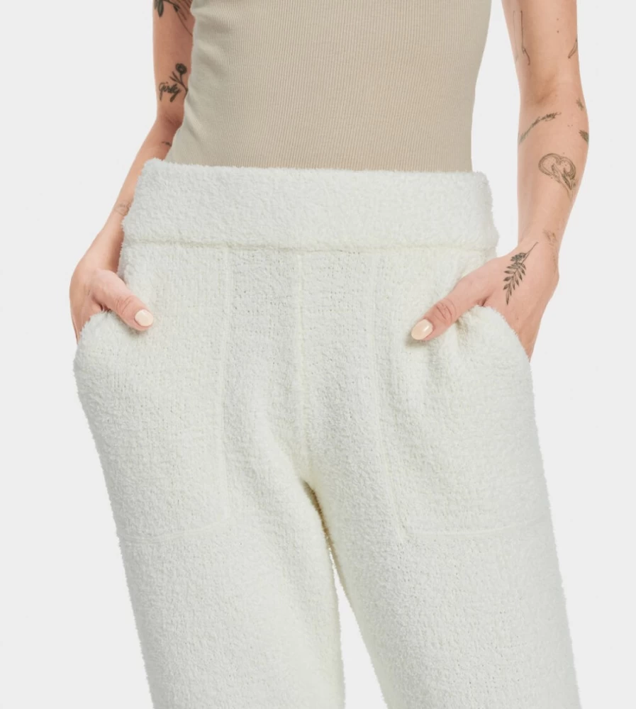 UGG Women's Cream Safiya Jogger Pants Comfortable Casual Lounge Wear