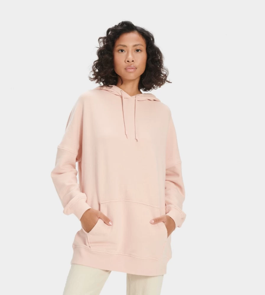 UGG Women's Simone Boyfriend Hoodie in Rosewater - Cozy Oversized Sweatshirt