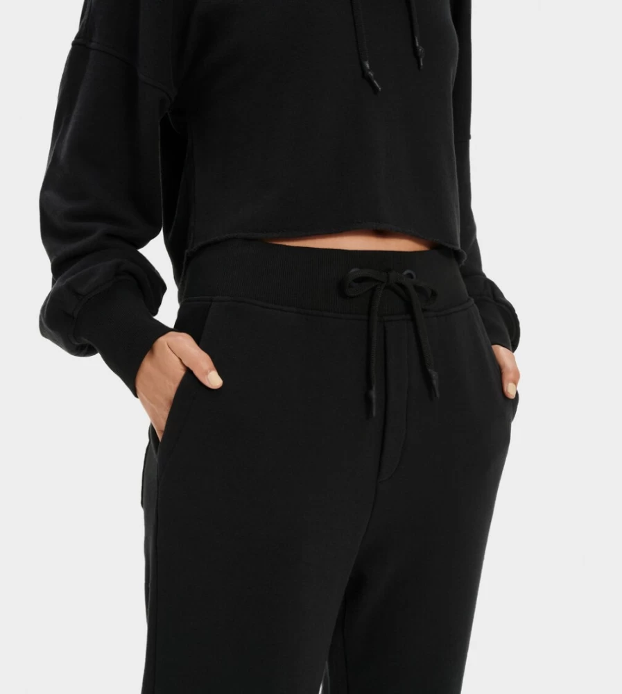 UGG Women's Ericka Relaxed Fit Black Jogger Pants for Comfort & Style