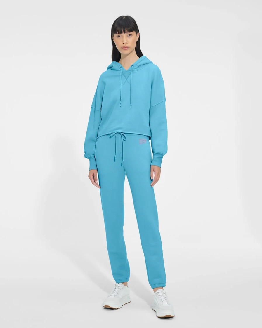 "UGG Women's Keira Cropped Hoodie in Bahama Blue | Stylish Casual Pullover"