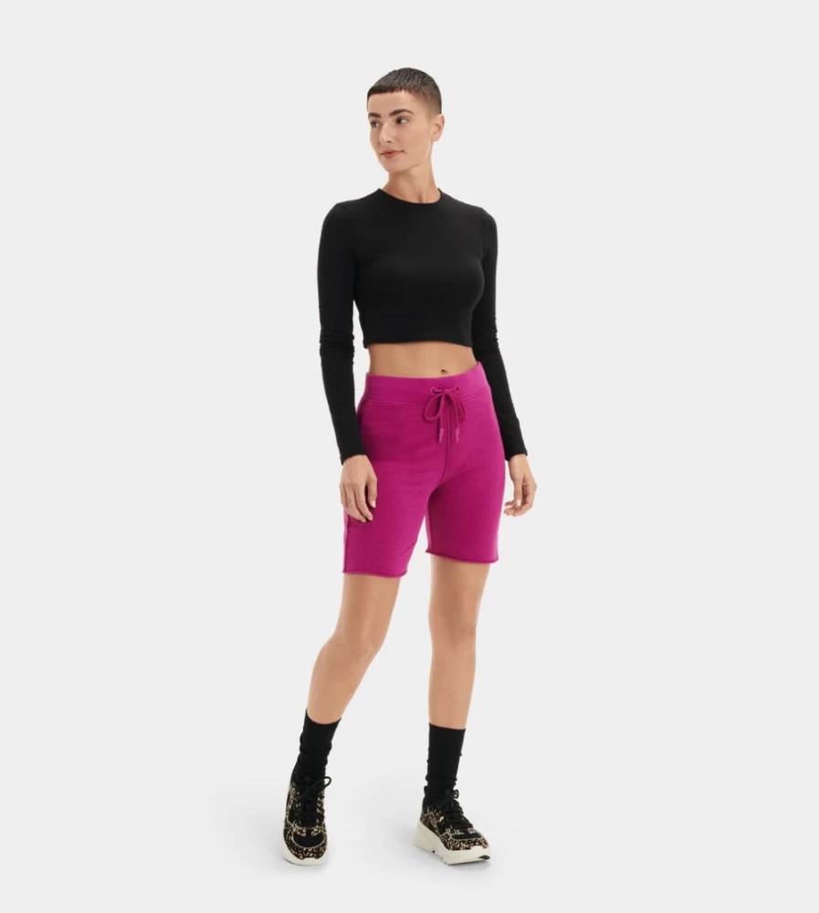 UGG Women's Zahara Biker Shorts in Wild Violet - High-Waisted Comfort & Style