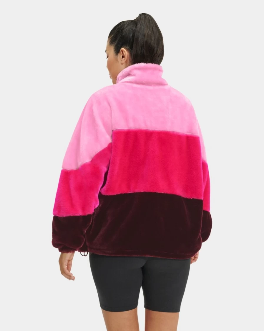 UGG Women's Elaina Faux Fur Jacket in Daydream Multi Color
