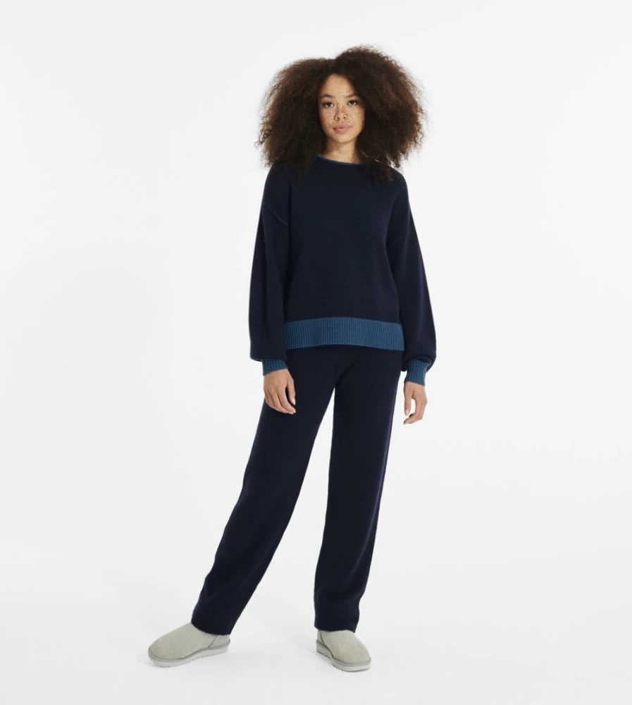 UGG Women's Navy Cashmere-Blend Sweater | Soft & Warm Knit Pullover