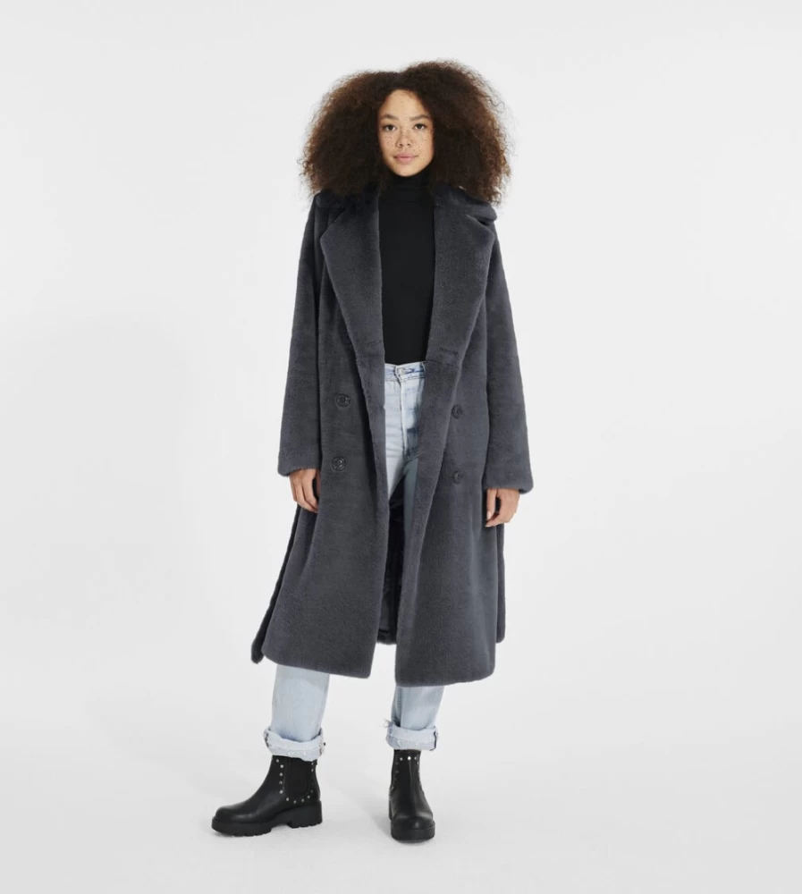 UGG Women's Cyclone Lucinda Long Faux Fur Coat