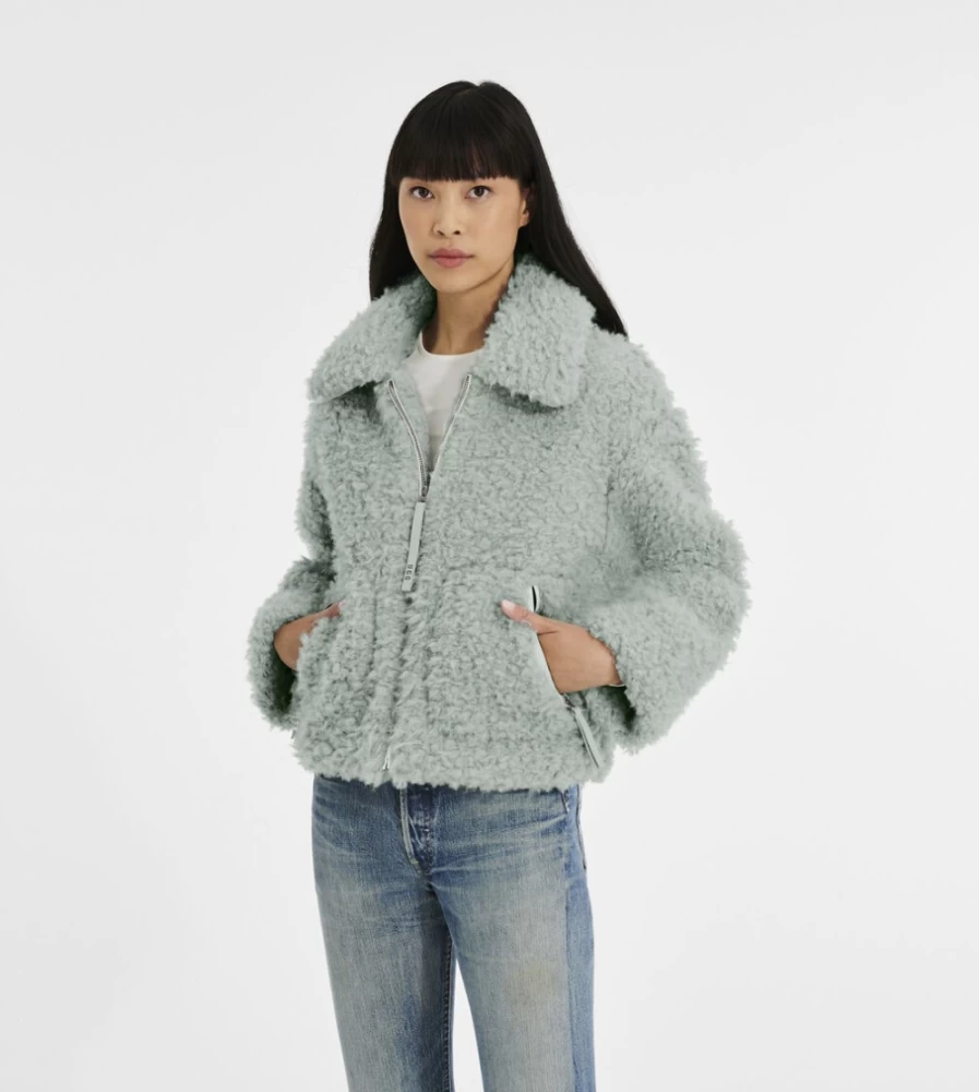 UGG Women's Maeve Sidewalk Sherpa Jacket - Cozy Fleece Outerwear