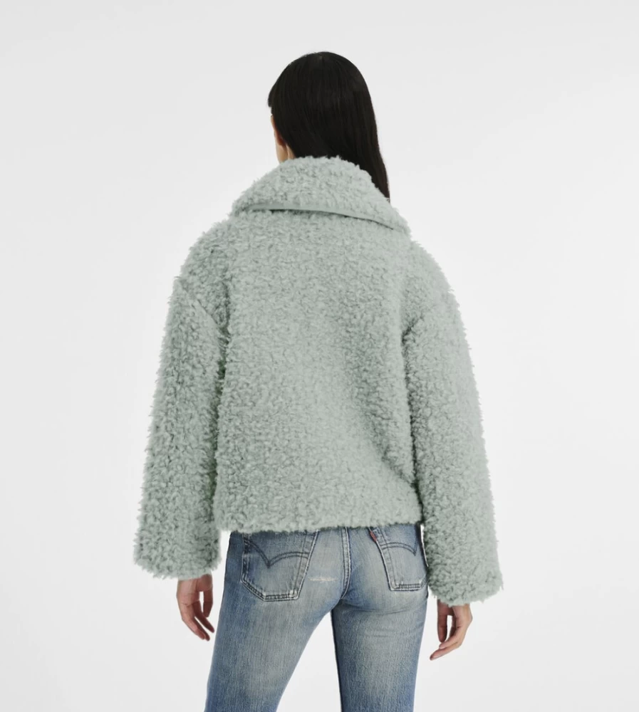 UGG Women's Maeve Sidewalk Sherpa Jacket - Cozy Fleece Outerwear