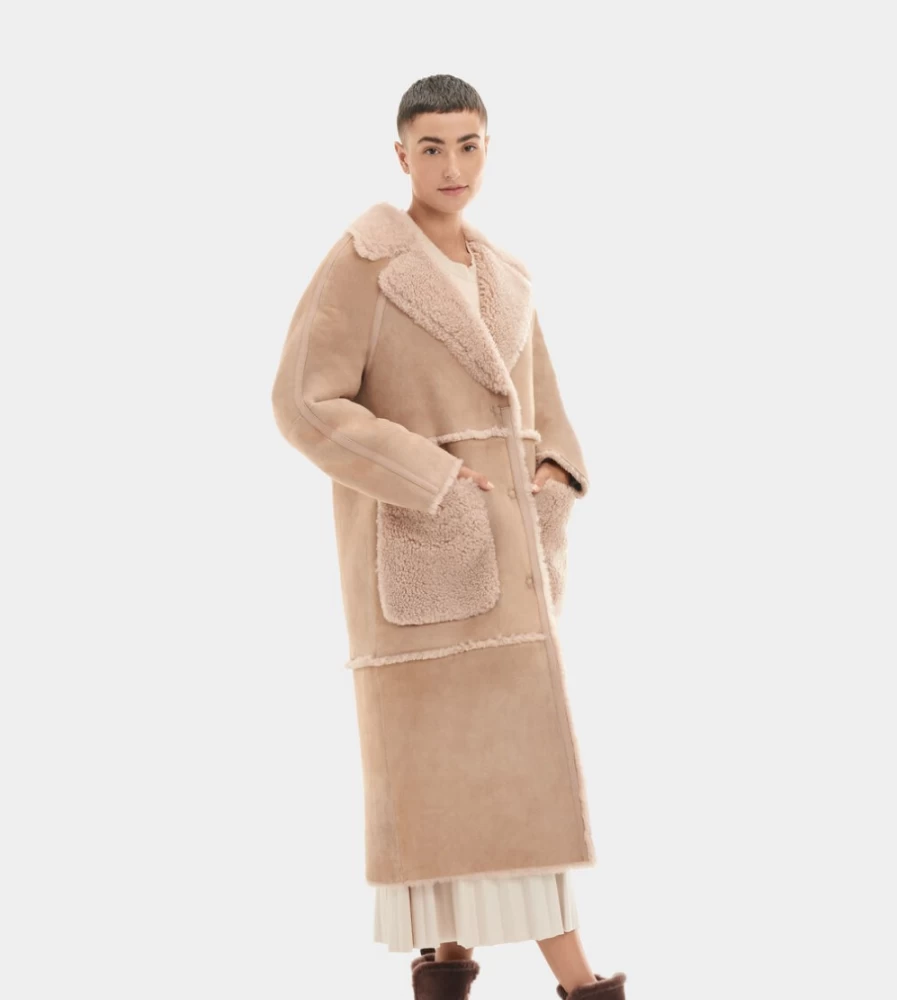 UGG Women's Sandalwood Twinface Sheepskin Coat | Fayre Style Winter Jacket