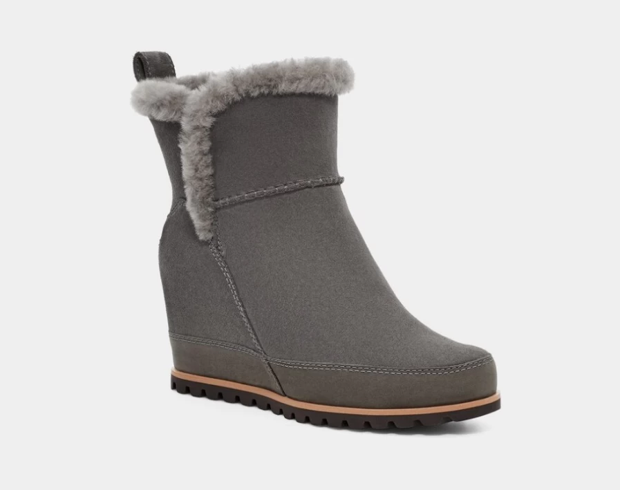 UGG Women's Malvella Boots in Charcoal Suede | Comfortable & Stylish Footwear