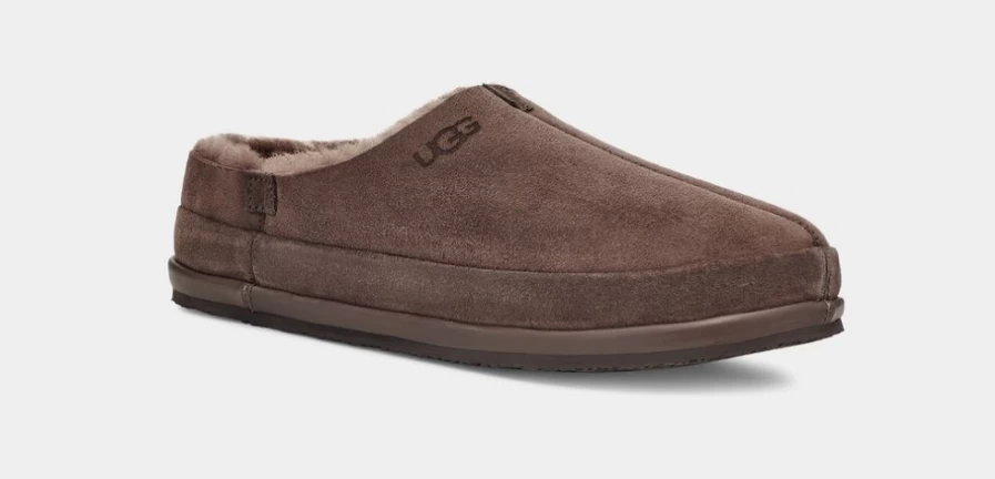 UGG Men's Parkdale Clog in Grizzly Brown - Comfortable Slip-On Shoes