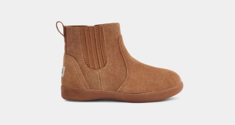 UGG Ryndon Boots for Toddlers in Chestnut Suede - Warm & Comfortable Kids Winter Boots