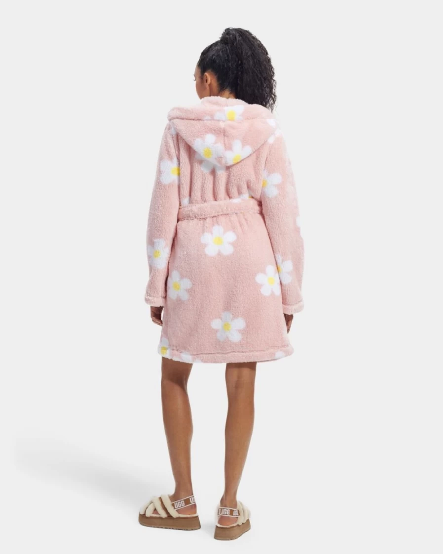 UGG Women's Lotus Daisy Plush Robe - Soft & Cozy Aarti Style