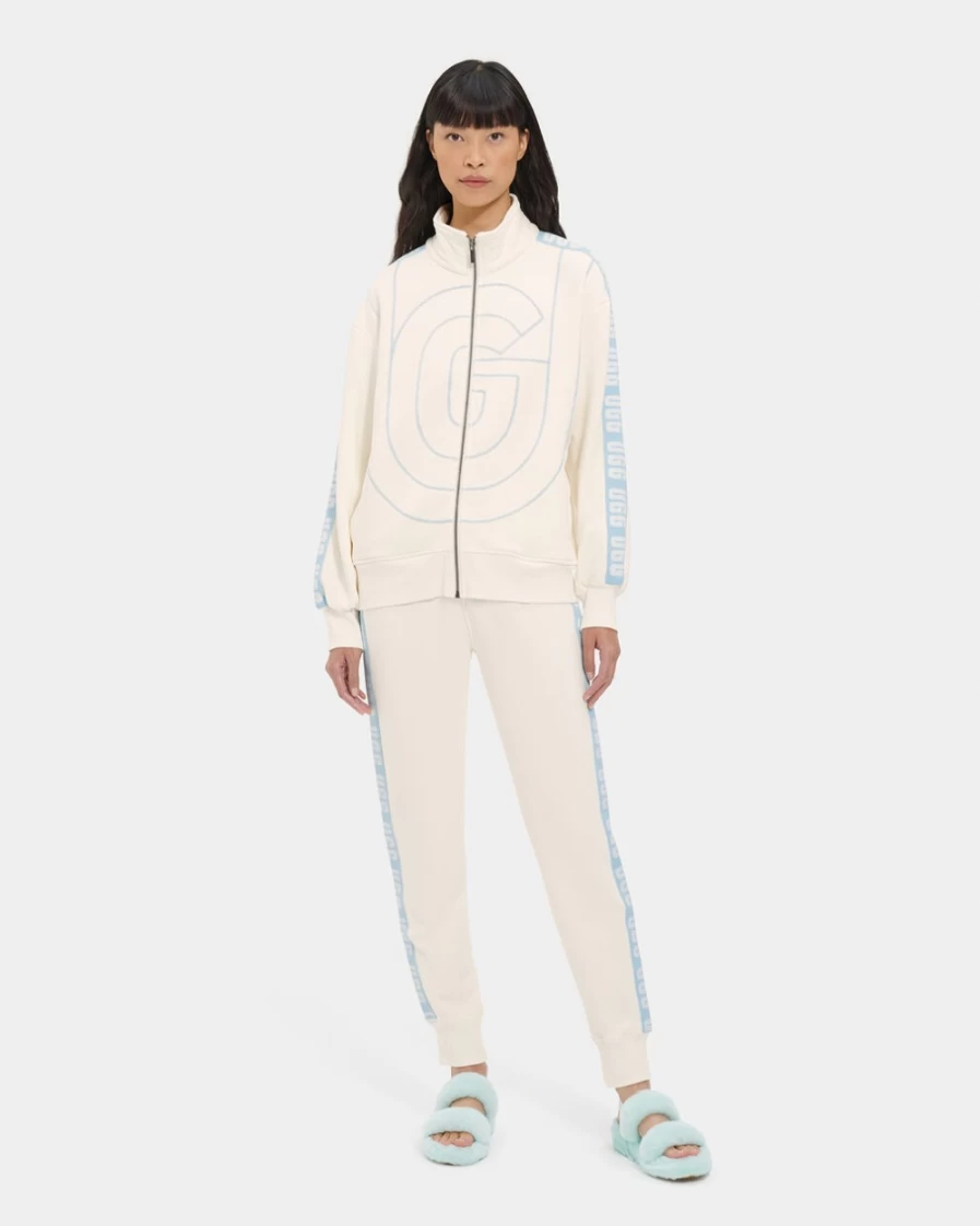 UGG Women's Reverie Track Jacket in Nimbus & Crystal Lake Colors