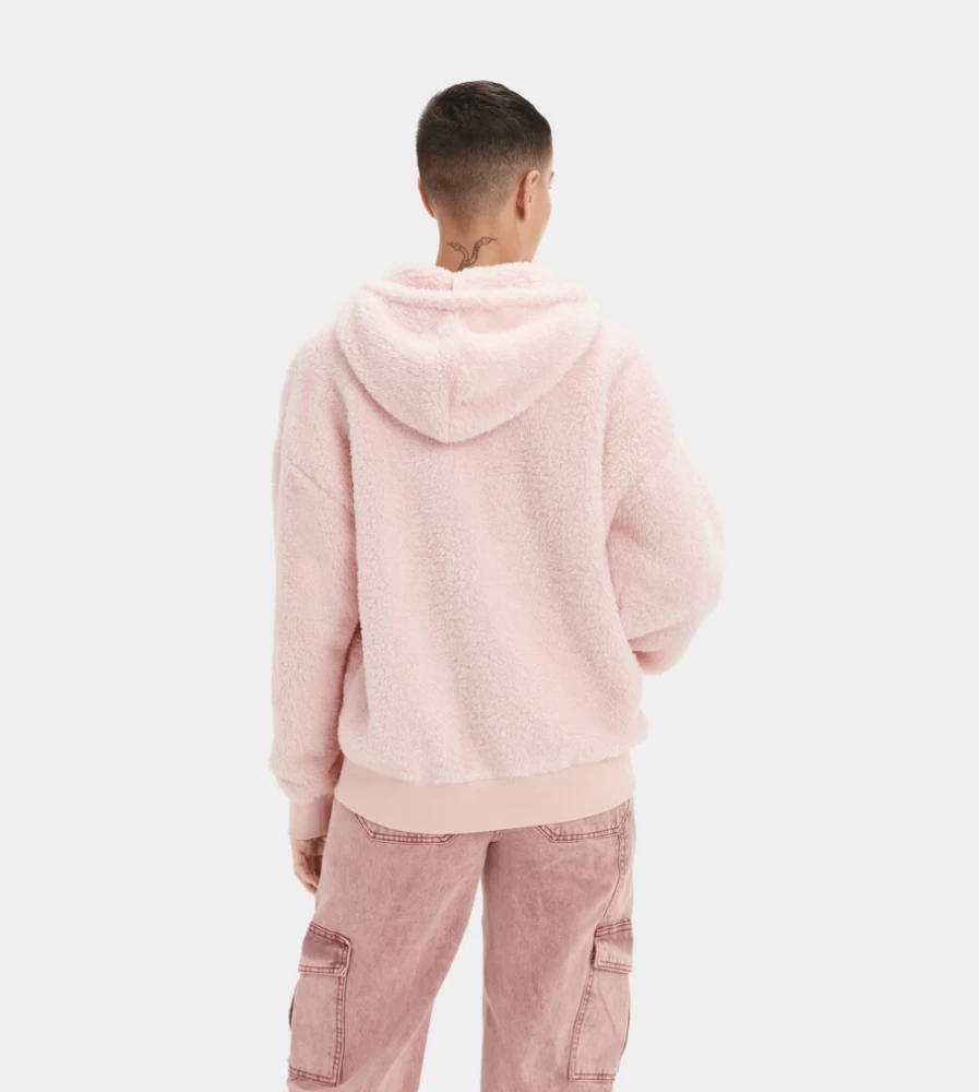 UGG Women's Loyra Sherpa Hoodie in Lotus Blossom - Cozy Fleece Pullover