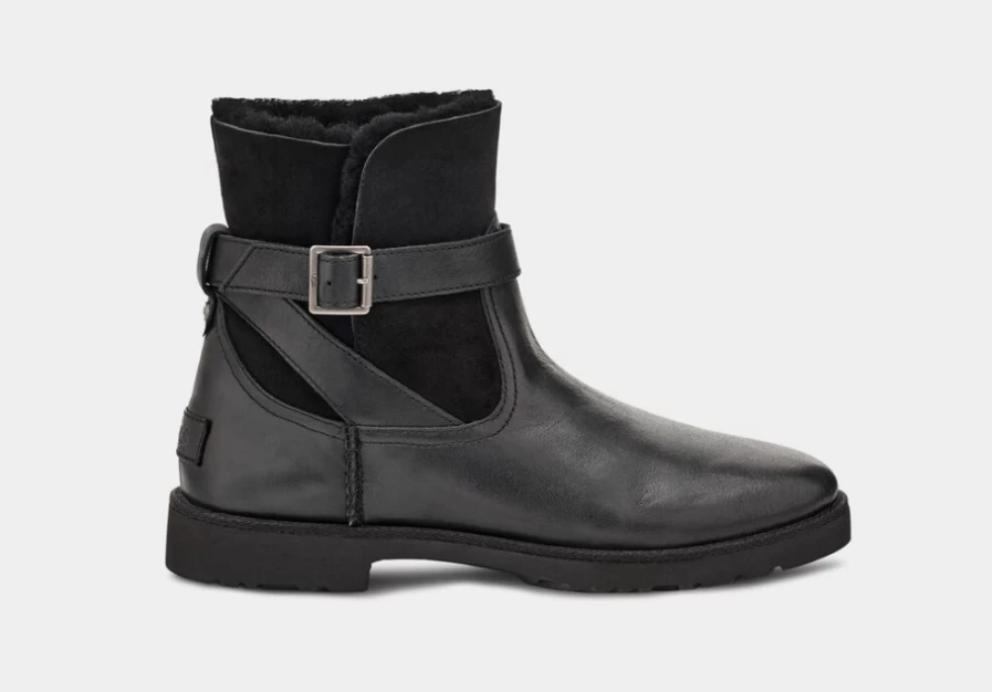 UGG Women's Romely Buckle Black Boots