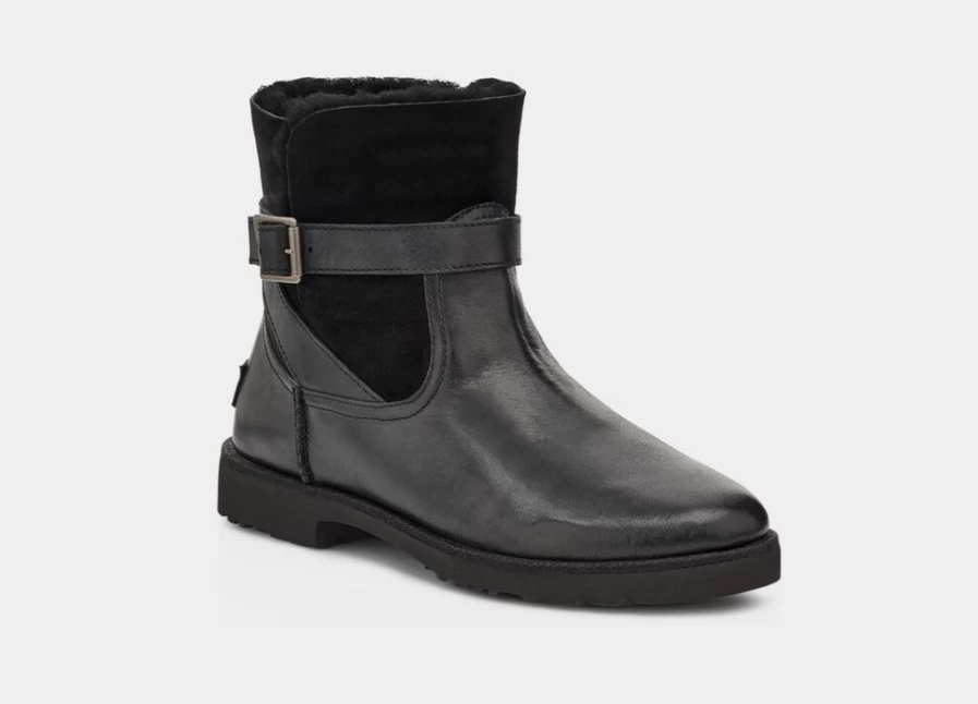 UGG Women's Romely Buckle Black Boots