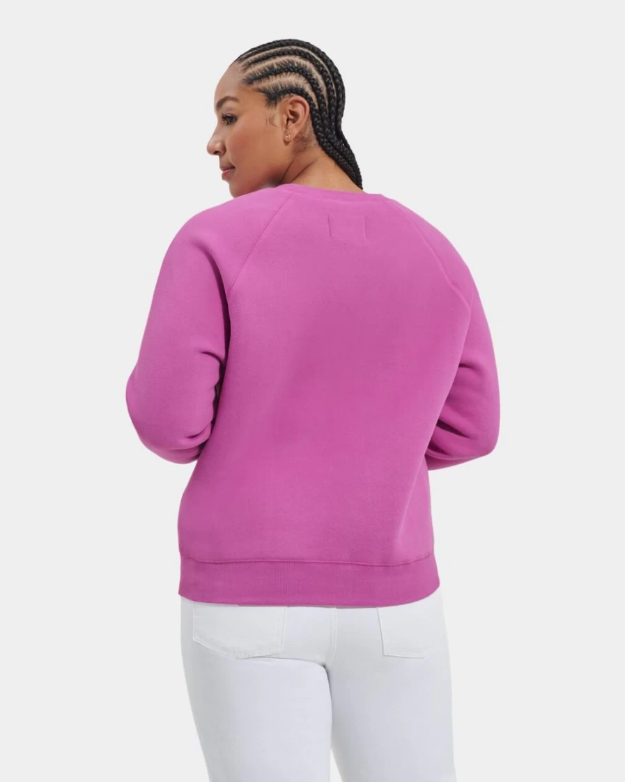 UGG Women's Bodacious Madeline Fuzzy Logo Crewneck Sweatshirt