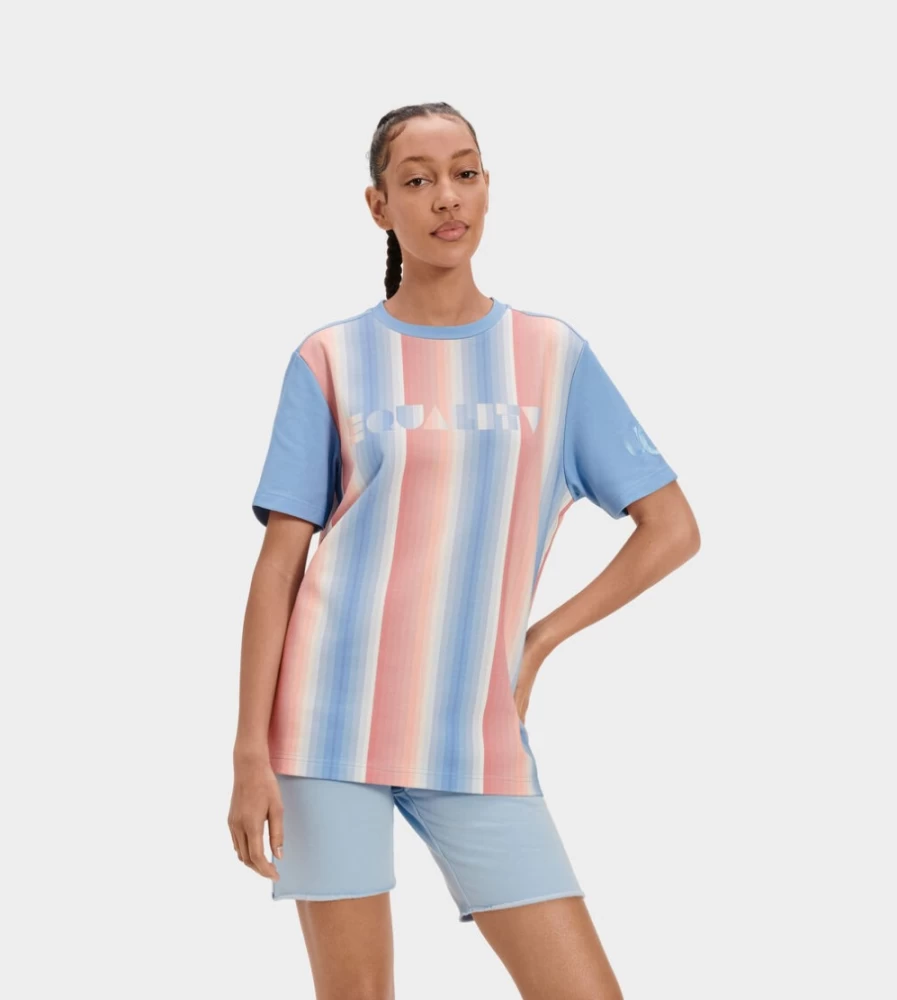 UGG Pride Stripes All-Gender Logo Tee - Unisex Comfort Cotton Shirt