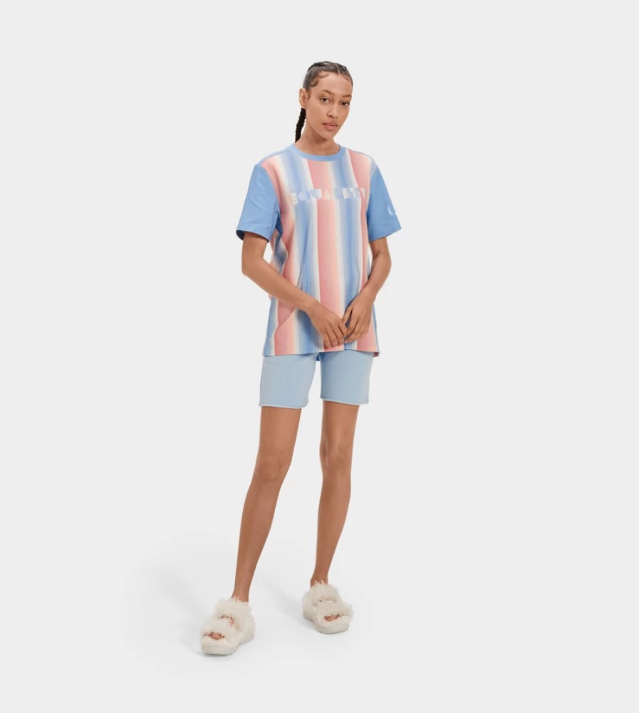 UGG Pride Stripes All-Gender Logo Tee - Unisex Comfort Cotton Shirt