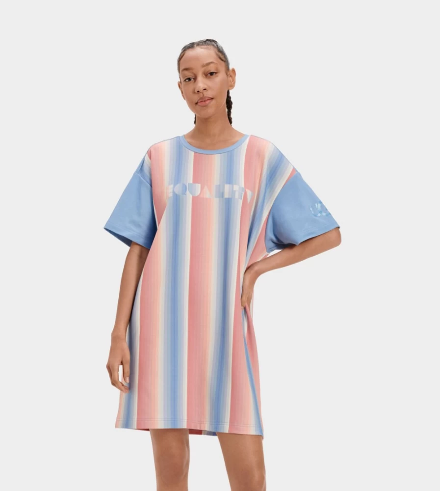 UGG All-Gender Pride Stripes Logo T-Shirt Dress