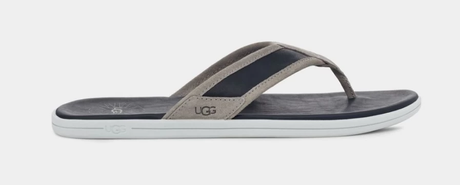 UGG Men's Seaside Flip Sandals in Dark Sapphire/Seal - Comfortable Beach Slides