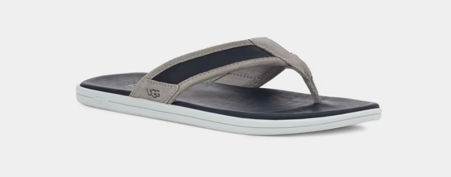 UGG Men's Seaside Flip Sandals in Dark Sapphire/Seal - Comfortable Beach Slides