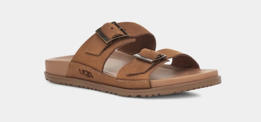 UGG Men's Chestnut Wainscott Buckle Slide Sandals