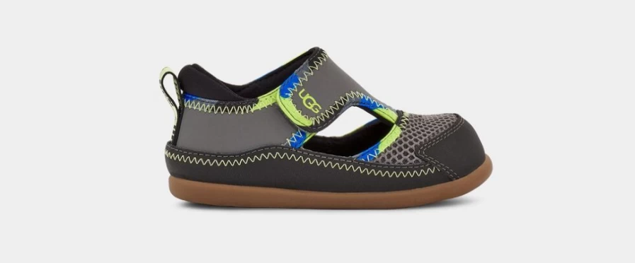 UGG Toddlers Black Delta Closed Toe Shoes for Kids