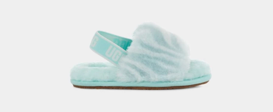 UGG Toddlers Fluff Yeah Wavy Boots in Sky Blue | Cozy Kids' Winter Footwear