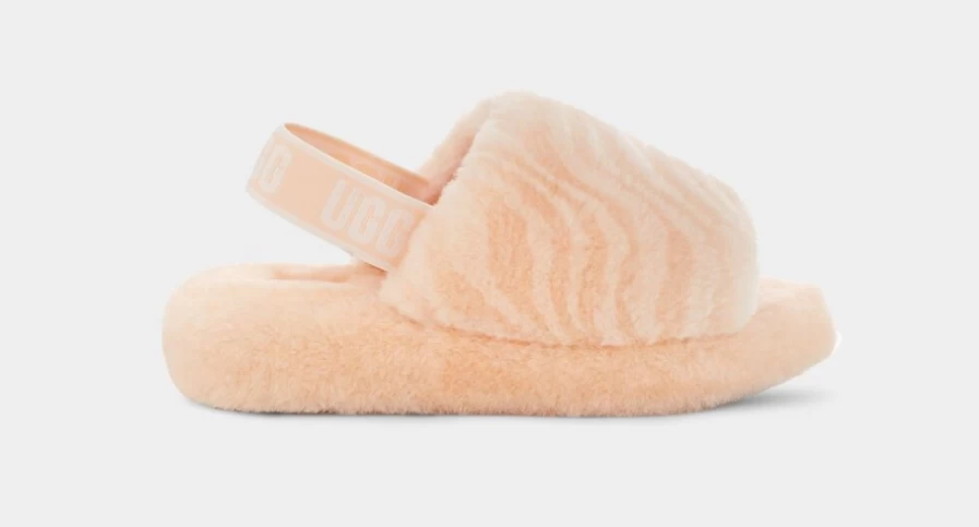 UGG Women's Fluff Yeah Wavy Boots in Peach Fuzz - Cozy & Stylish Winter Footwear